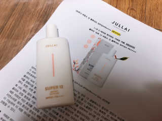 쥴라이Jullai 슈퍼 12 바운스 선 플루이드 SPF50+ PA++++ — 4점을 준 리뷰어가 2019년 8월 올린 사용 사진