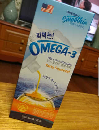 오메가-3스무디 [오메가스무디] 짜먹는 오메가3 DHA 임산부 어린이 — 5점을 준 리뷰어가 2019년 5월 올린 사용 사진