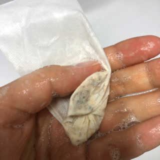 비알티씨 V10 파우더 클렌징 티백 2종 — 4점을 준 리뷰어가 2019년 3월 올린 사용 사진