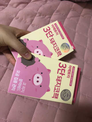 미팩토리 3단 돼지코팩 3매입 X 2 — 5점을 준 리뷰어가 2018년 3월 올린 사용 사진