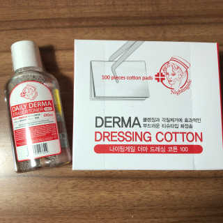 나이팅게일 광채토너130ml+더마 드레싱 코튼 100 SET — 5점을 준 리뷰어가 2018년 5월 올린 사용 사진