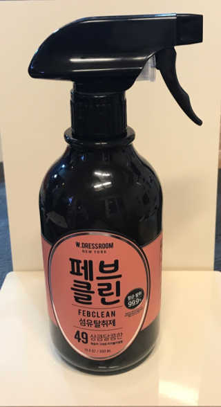 더블유드레스룸 페브클린 500ml — 4점을 준 리뷰어가 2018년 8월 올린 사용 사진