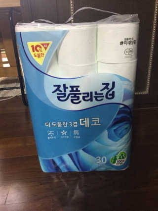 잘풀리는집 더 도톰한 3겹 데코 30롤 — 3점을 준 리뷰어가 2018년 5월 올린 사용 사진