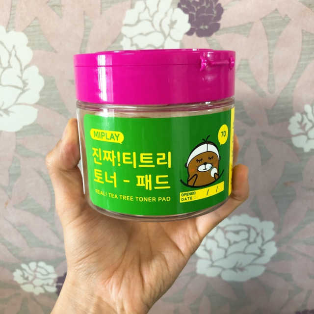미플레이 진짜 티트리 토너 패드 리뷰 사진