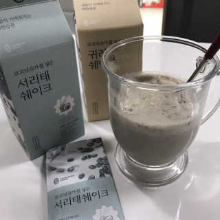 [착한습관]건강한 한끼, 귀리 쉐이크와 서리태 쉐이크 — 5점을 준 리뷰어가 2019년 7월 올린 사용 사진