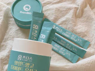 홍쓰다스 다이어트유산균, 체지방감소와 장건강개선 — 4.5점을 준 리뷰어가 2019년 9월 올린 사용 사진