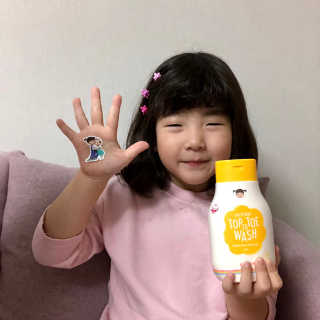꼬모조이 뽀득뽀득 콩순이 탑투토 워시 — 5점을 준 리뷰어가 2019년 10월 올린 사용 사진