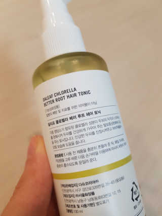 달리프 클로렐라 베러 루트 헤어토닉 100ml — 5점을 준 리뷰어가 2019년 9월 올린 사용 사진