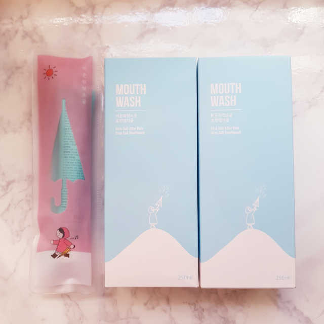 비온뒤첫소금 토판염가글250ml 2개 + 여행용양치세트 리뷰 사진
