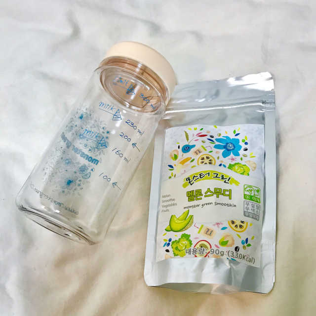 몬스터그린스무디 +전용보틀 리뷰 사진
