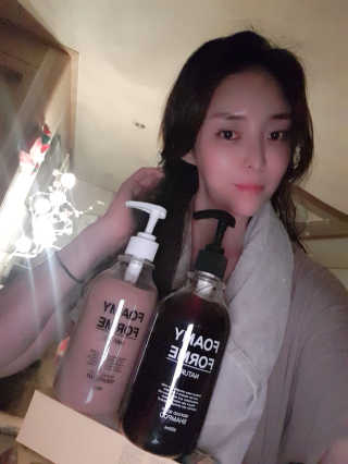 포미포미 레드푸드 스칼프 탈모 샴푸 + 트리트먼트 SET — 5점을 준 리뷰어가 2020년 2월 올린 사용 사진