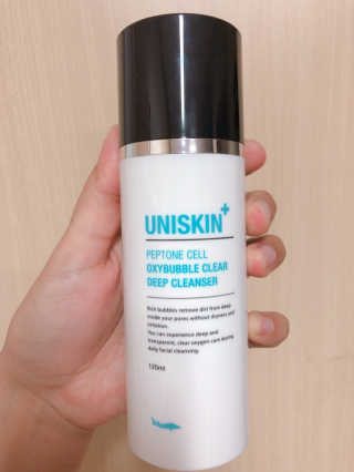 UNISKIN 펩톤 셀 옥시버블클리어 딥 클렌져 — 5점을 준 리뷰어가 2018년 10월 올린 사용 사진