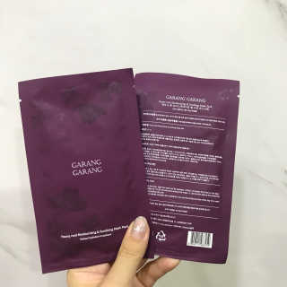 GARANG GARANG 피오니 룻 모이스처라이징 앤 수딩 마스크팩 — 5점을 준 리뷰어가 2019년 8월 올린 사용 사진