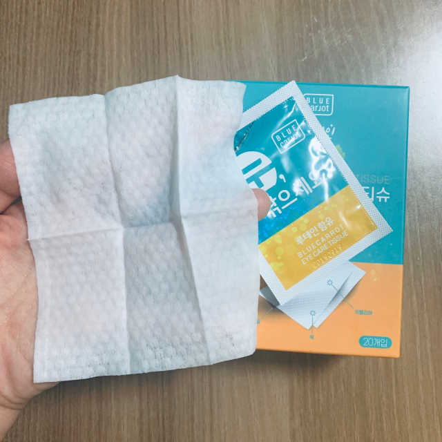 닦는 루테인, 아이케어 티슈 20P 리뷰 사진