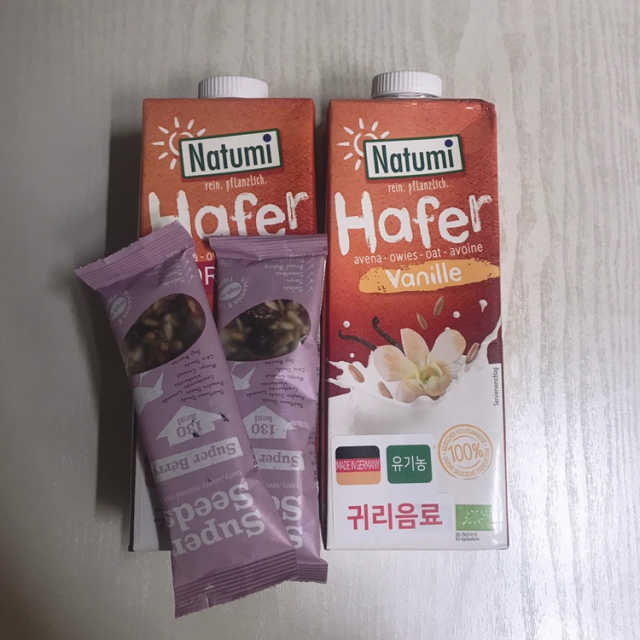 나투미 귀리음료 오리지날 1L + 바닐라 1L 리뷰 사진