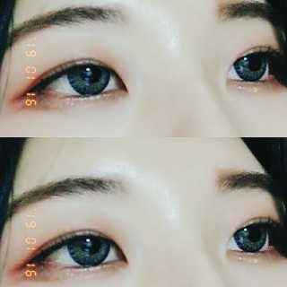 [블랙루즈] 펄블리 아이 글리터 2종 — 5점을 준 리뷰어가 2019년 1월 올린 사용 사진