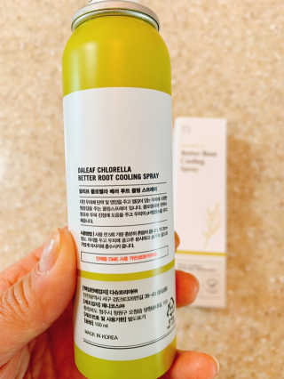 달리프 클로렐라 베러 루트 쿨링 스프레이 100ml — 5점을 준 리뷰어가 2019년 5월 올린 사용 사진