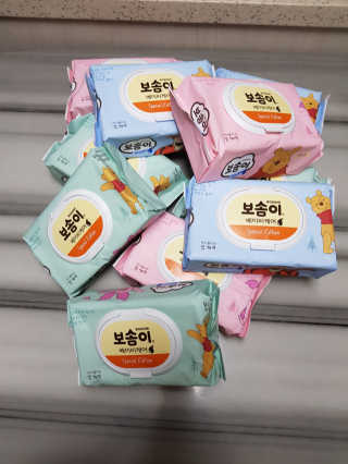 보솜이 아기물티슈 베이비케어 푸에디션 캡 74매 10입 — 5점을 준 리뷰어가 2019년 4월 올린 사용 사진