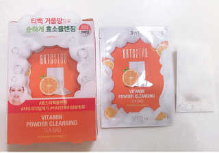 비알티씨 V10 파우더 클렌징 티백 2종 — 4점을 준 리뷰어가 2019년 1월 올린 사용 사진