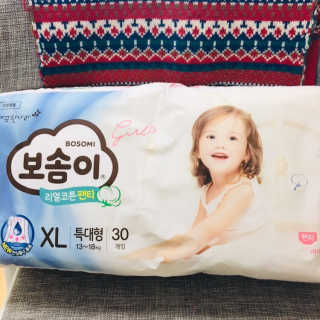 보솜이 리얼코튼 팬티형 — 4.5점을 준 리뷰어가 2019년 3월 올린 사용 사진