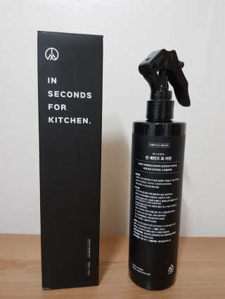 PEACE MOMENT 피스모먼트 인세컨즈포키친 320mL 천연살균소독제 — 3점을 준 리뷰어가 2019년 2월 올린 사용 사진