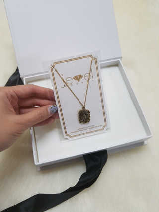 쥬얼카운티 92.5 Silver Byzantine Coin Pendant Necklace — 5점을 준 리뷰어가 2018년 11월 올린 사용 사진