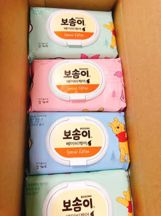 보솜이 아기물티슈 베이비케어 푸에디션 캡 74매 10입 — 5점을 준 리뷰어가 2019년 4월 올린 사용 사진