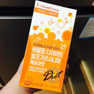 비타민하우스 버블팝 다이어트 발포가르시니아 청포도/복숭아 — 4.33점을 준 리뷰어가 2017년 6월 올린 사용 사진