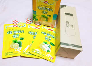 장수농가 리얼깔라만시 원샷 50ml 10팩+보틀 — 5점을 준 리뷰어가 2019년 5월 올린 사용 사진