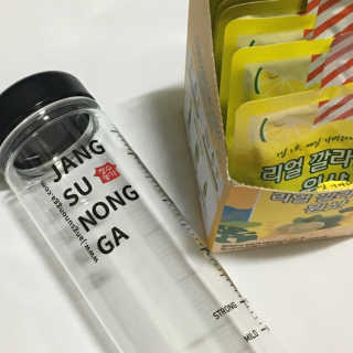 장수농가 리얼깔라만시 원샷 50ml 10팩+보틀 — 5점을 준 리뷰어가 2019년 4월 올린 사용 사진