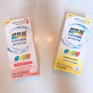 센트룸 아쿠아비타 레몬향, 딸기향 — 5점을 준 리뷰어가 2019년 6월 올린 사용 사진