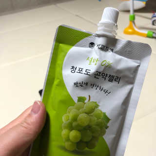 자연지애 곤약젤리 — 5점을 준 리뷰어가 2018년 10월 올린 사용 사진