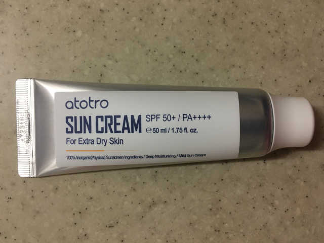아토트로 선 크림 SPF50+ PA++++ 리뷰 사진