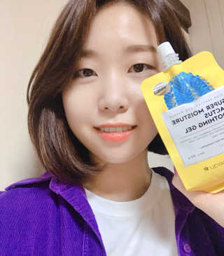 셀레뷰 슈퍼 모이스처 수딩젤 — 3점을 준 리뷰어가 2018년 3월 올린 사용 사진