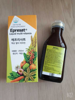 살루스 에프리사트 액상 멀티 비타민 — 5점을 준 리뷰어가 2019년 8월 올린 사용 사진