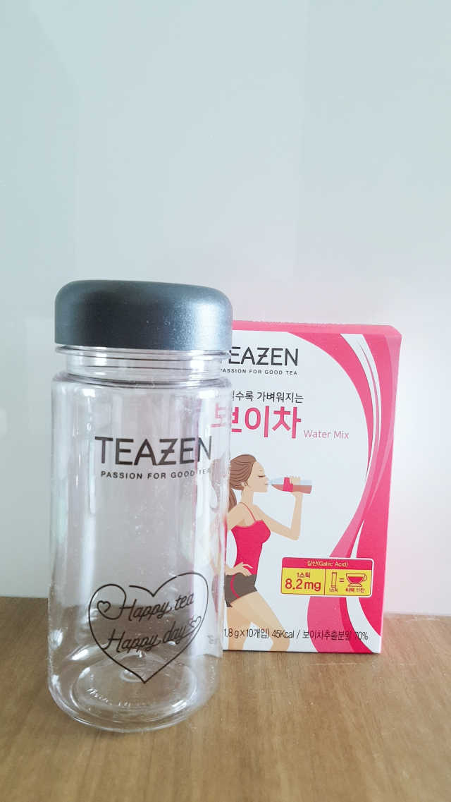 티젠 보이차 + 마이보틀 세트 리뷰 사진