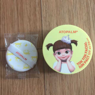 아토팜 톡톡 페이셜 선팩트 SPF43 PA+++ — 5점을 준 리뷰어가 2018년 4월 올린 사용 사진