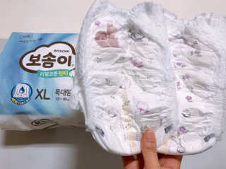 보솜이 리얼코튼 팬티형 — 4점을 준 리뷰어가 2019년 3월 올린 사용 사진