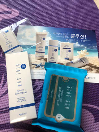블루마인드 블루선 퍼펙트 선크림 [마일드] — 4.67점을 준 리뷰어가 2018년 7월 올린 사용 사진