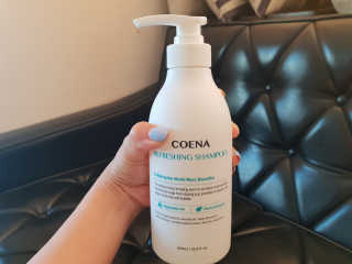 코에나샴푸 500ml — 4점을 준 리뷰어가 2019년 8월 올린 사용 사진