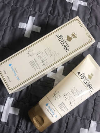 뷰티여우_아토클리닉 [아토클리닉] 아기들이 쓰는 보습, 진정 수딩젤 2개 — 4점을 준 리뷰어가 2019년 7월 올린 사용 사진