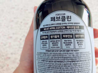 더블유드레스룸 페브클린 500ml — 5점을 준 리뷰어가 2018년 11월 올린 사용 사진