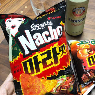 오징어땅콩,도도한나쵸 오징어땅콩 마라맛, 도도한나쵸 마라맛 — 4점을 준 리뷰어가 2019년 8월 올린 사용 사진