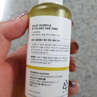 달리프 클로렐라 베러 루트 헤어토닉 100ml — 5점을 준 리뷰어가 2020년 1월 올린 사용 사진