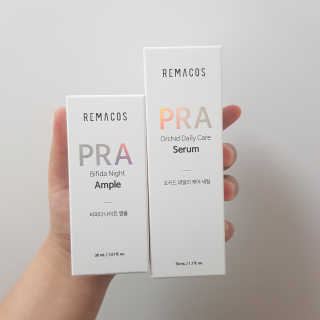 리메코스 PRA 비피다나이트앰플+PRA 오키드데일리케어세럼 — 5점을 준 리뷰어가 2019년 6월 올린 사용 사진