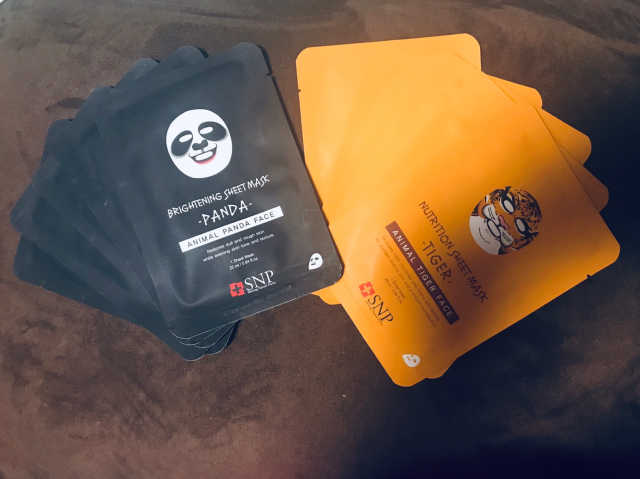 SNP 영양 시트 Mask_Tiger, Panda 리뷰 사진