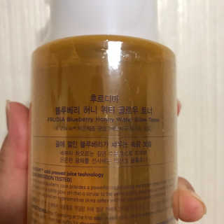[후르디아] 대용량 약산성 블루베리 허니 꿀광토너 — 4점을 준 리뷰어가 2019년 8월 올린 사용 사진
