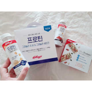 켈로그 프로틴바 멀티팩+프로틴 그래놀라 쉐이크 2종 — 4.5점을 준 리뷰어가 2020년 1월 올린 사용 사진