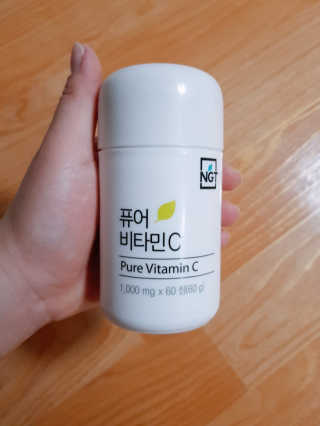 네츄럴굿띵스 퓨어 비타민C 30일분 — 4.33점을 준 리뷰어가 2018년 7월 올린 사용 사진
