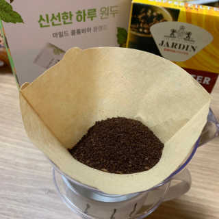 (주)쟈뎅 [쟈뎅] 클래스 신선한 하루 원두+여과지 SET — 5점을 준 리뷰어가 2019년 3월 올린 사용 사진